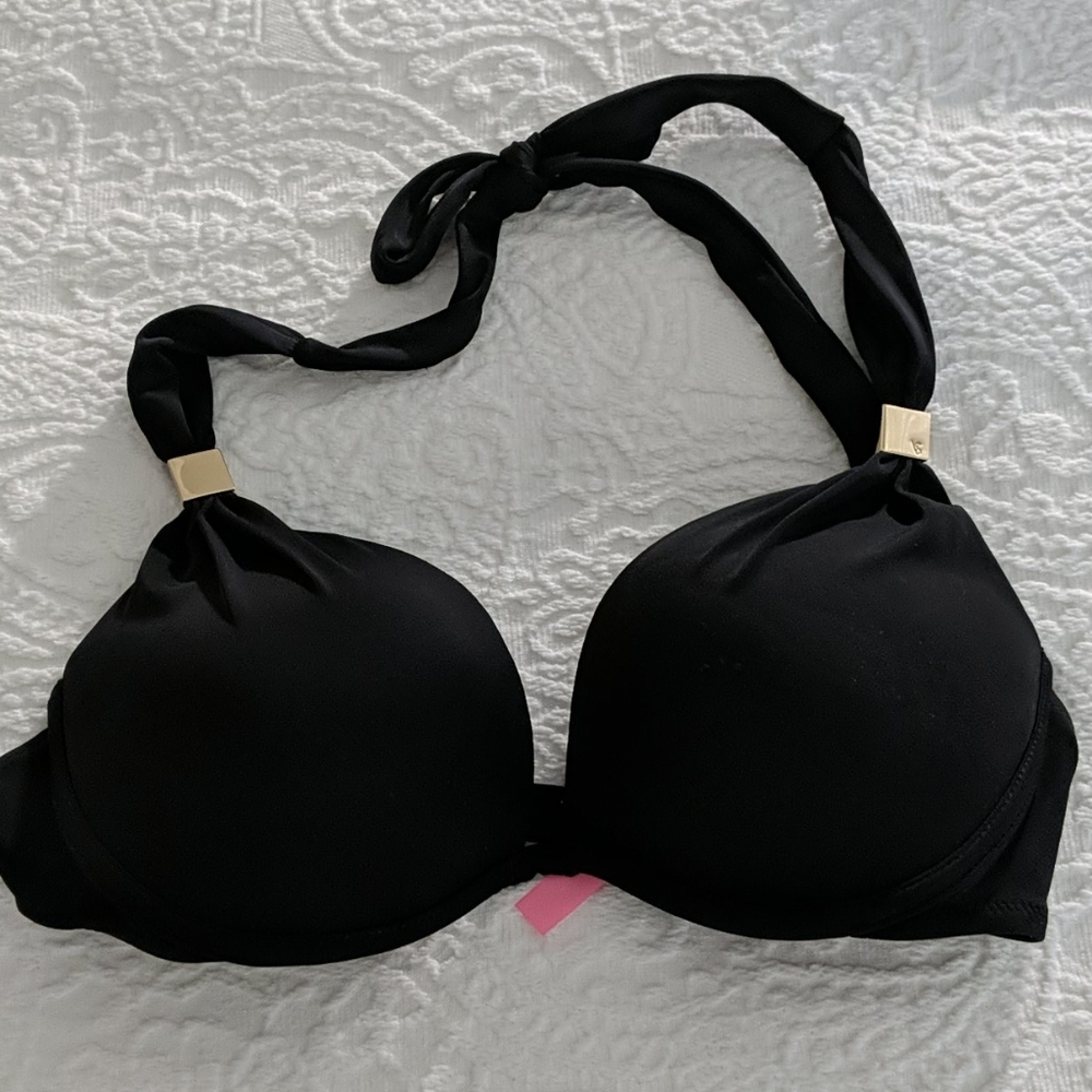 Victoria Secret Black Bikini Halter 34c